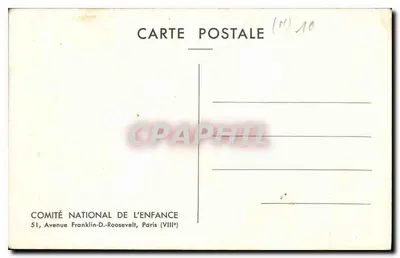 Les animaux malades de la peste — Semaine Nationale de l'enfance — F. Lesourt — Verso