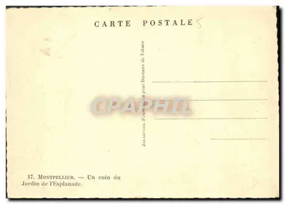Montpellier — Jardin de l'Esplanade — JALABECIER — Rewers