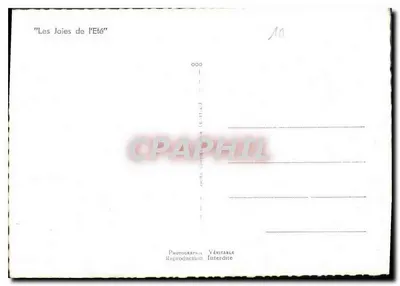 Due ragazzi che giocano sulla spiaggia — serie "Le Joies de l'Été" — editore Crim — Verso