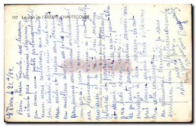 O porto da Abadia de Haute-Côme — Imp. TELÉ — n°127 — Verso