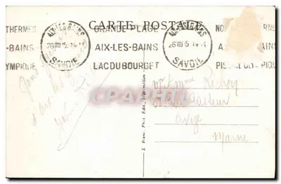 AIX-LES-BAINS — Monasterio de Hautecombe, visto desde el lago — Savoie Tourisme, n°1370 — Reverso