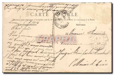 Lussac-les-Châteaux (Vienne) — L'Échité — Jules Robuchon, fot. w Poitiers — n° 437 — Rewers