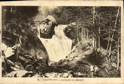 Cauterets — Wodospad Cérisey — Héliogravure Laboncle Frères, Toulouse, nr 2