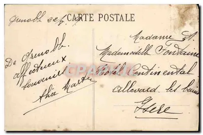 Grenoble — O Palácio de Justiça — Platinobravure LL - Paris, n°87 — Verso