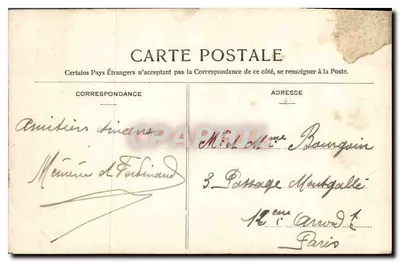 Versalles - La Avenida de los Marmousets — editor anónimo, n.º de serie 183 — Reverso