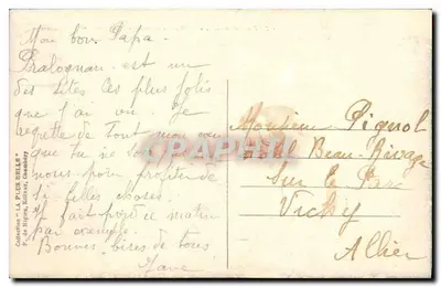 प्रालोग्नान और ग्रांड कैस ग्लेशियर (3861 मीटर) - 1878 - प्रकाशक P. डी हिगर, ग्रांसबरी — पीछे