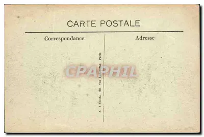 Bilhete postal antigo Songeons Oise Le Chateau — Verso