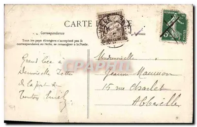 Statua di Leconte de Lisle — Parigi, Luxembourg — C.L.C. n°278 — Verso
