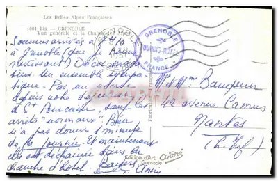 Grenoble — Ogólny widok i kaplica Alp — André — Rewers
