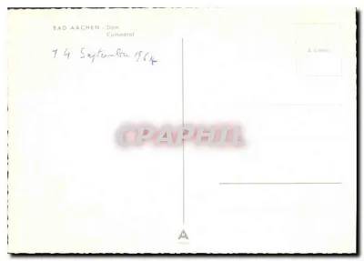 Bad Aachen - Catedral - editor A. Brülling — Verso