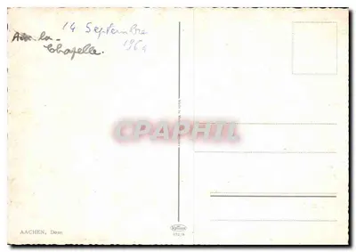 Aix-la-Chapelle — widok z lotu katedry — wydawca Kallia, nr 972/8 — Rewers