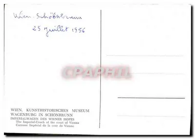 Carrosse impérial — Wiedeń, Muzeum Historyczne Sztuki — numer seryjny nie widoczny — Rewers