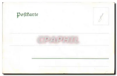 Soldados a cavalo — ilustração humorística — Bruck & Verlag M. Sorgen Stuttgart, n° 261 — Verso