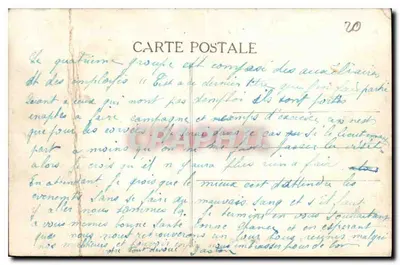 Stara pocztówka Rodez - Otwarcie Muzeum 17 Lipca 1910 — Rewers