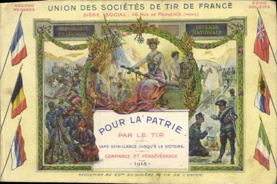 União das Sociedades de Tiro da França — Defesa Nacional — 1915