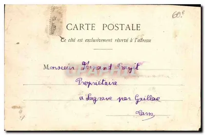 Lavaur, Grande Rue — Tarn — editor A. G. (n°7) — Verso