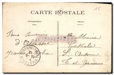 Allassac (Corrèze) - Widok kościoła — Wyd. Boutot, bnrralist — Rewers
