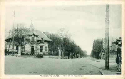Villeneuve-le-Roi — Place de la République — Edit. Vallet