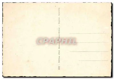 Bilhete postal antigo Plouaret O Fundo da Grande Praça — Verso