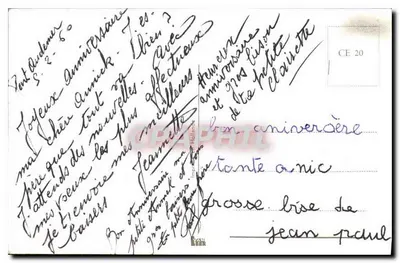 Flores — Aniversário — Editor não visível — Verso