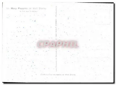 Mary Poppins — cena animada com animais — Walt Disney Productions — Verso