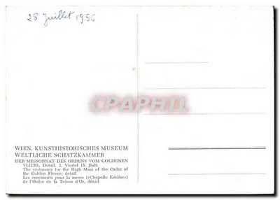 Szczegół z tkaniny Orderu Złotego Orła — Muzeum Historyczne Wiednia — XV wiek — Rewers