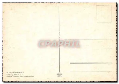 Feldberger-Hof — Hotel alpino em uma colina verdejante — 731/20 — Verso