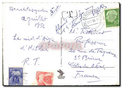 Widok z lotu nad Berchtesgaden — Alpy Tauern — wydawca Ammon Photo — Rewers