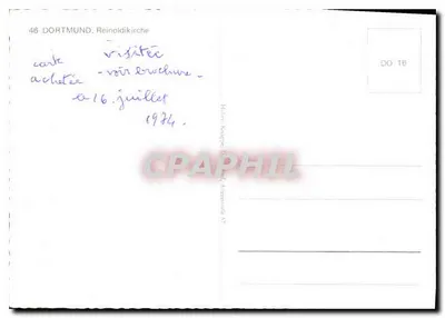 Dortmund - Reinoldikirche — wydawca Hilden Korppe, Altenauele 57 — Rewers