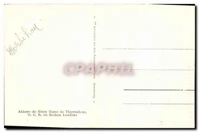 La Porterie — Abadia de Nossa Senhora de Thymadeuc — editor O.C.R. em Brehan Loudeac — Verso