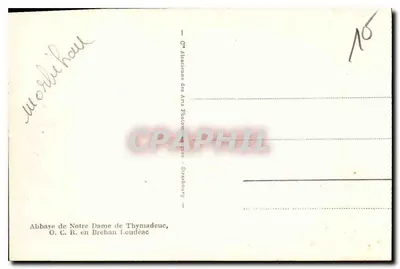 Bibliothèque — Abbaye de Notre Dame de Thymadeuc — O.C.R. en Bréhan-Loudeac — Verso