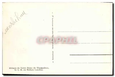 O Calvário — Abadia de Nossa Senhora de Thymadeuc, O. C. R. em Bréhan Loudéac — n°14 — Verso