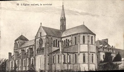 A Igreja sul-leste, o noviciado — Abadia de Nossa Senhora de Thymadeuc, O.C.R. em Bréhan Loudéac