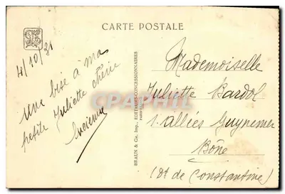 Pavillon de l'Annam — Section de l'Indochine — Exposition Coloniale Internationale Paris 1931 — éditeur Biarche et Craste, Archs. — Verso