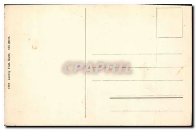 Mainz am Rhein — Novo prédio postal — Ludwig Feldt, Mainz — Verso