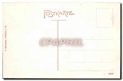 RÜDESHEIM — Pełna widokówka — R. Mannewitz, Frankfurt a. M., n° 96219 — Rewers