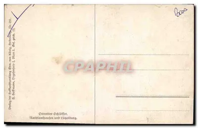 Castelos de Ottrottner — Rathsfamhausen e Vihelsburg — editor Ottrotter Schlösser — Verso