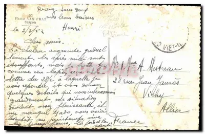 Saigon, Boulevard Charner visto do Hotel de Ville — Foto NAM PHAT, n°55 — Verso