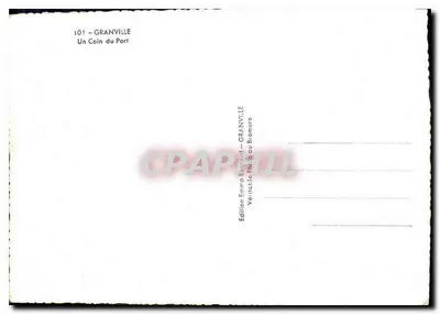 Granville — Un Angolo del Porto — Edizione Emma Bertrand — Verso