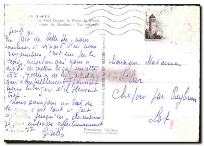 Pointe du Moulinet — Widok z lotu — Wydawnictwo Aériennes Combier — Rewers
