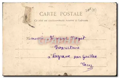 Lavaur — Estátua de Las Cases, Conde do Império — Editor: Souvenirs du Sud-Ouest, 7ª série — Verso