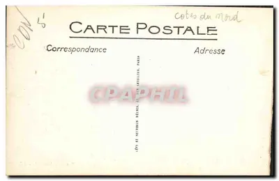 Cartolina d'epoca I bordi della Rance Il Ponte di Lessard — Verso