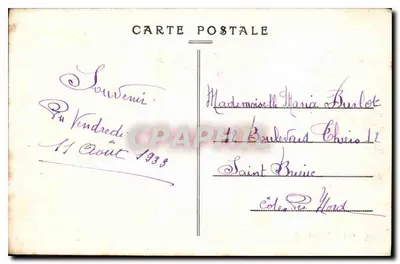 Os Rosários — Rosaria-Hôtel e a Jetée — Coleção E. Hamonic - Saint-Brieuc — Verso