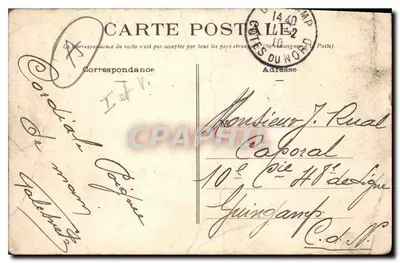 Saint-Aubin-du-Cormier — No Campo da Lande d'Guée — A Casa de Polícia — k. Mary-Ronsselière, Editora, Rennes — Verso