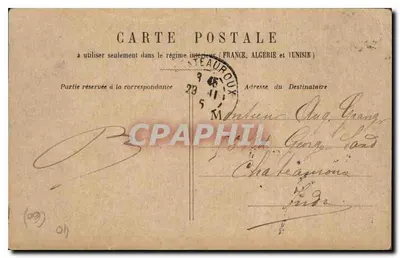 CPA Paris Institut de France — Verso