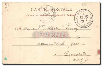 Saint-Antonin (Tarn-et-Garonne) — De rue Guilhem-Peyre — Th. Dejean & Ad. Vaissié, fot. in Caylus (T.-et-G.) — Achterkant