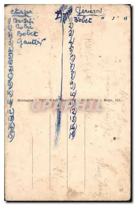 Plounevez-Moëdec — Les Puits du Manoir — éditeur Grosgy, n° 7607 — Verso