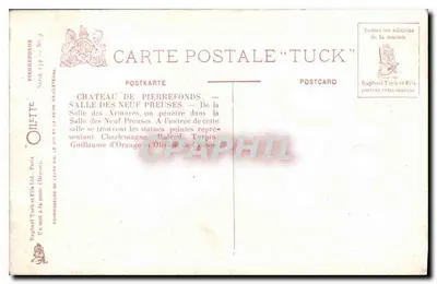 Zamek Pierrefonds – Sala Dziewięciu Przywódców – Oulette — Rewers