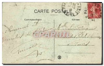 St-ÉTIENNE — Place Marengo — Bassin de Daphné — Éditeur J. Jourdan, n° 967 — Rewers