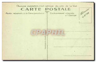 Interior da Capela de Nossa Senhora de Kertlons — Regiões de LANNION — A. Bréal, n°21 — Verso